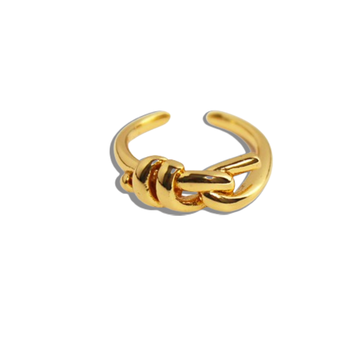Knot-tied ring