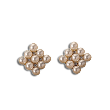 Mosaic Pearl Studs