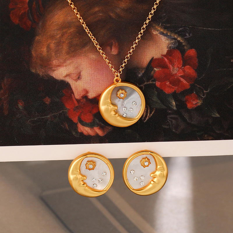 Sun, moon, stars Necklace