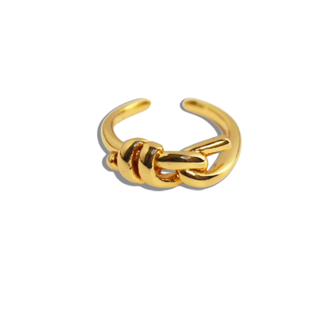 Knot-tied ring