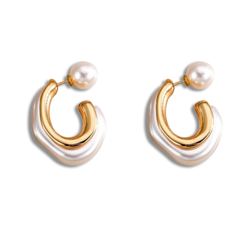 Sculptural Pearl Earrings