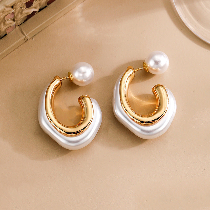 Sculptural Pearl Earrings