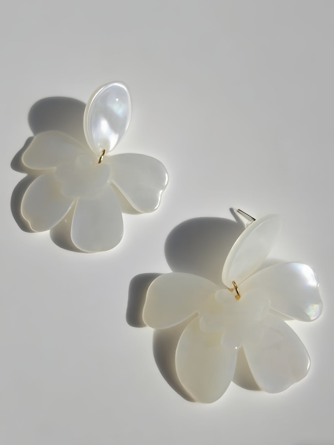 Luminous Floral Dangle Earring